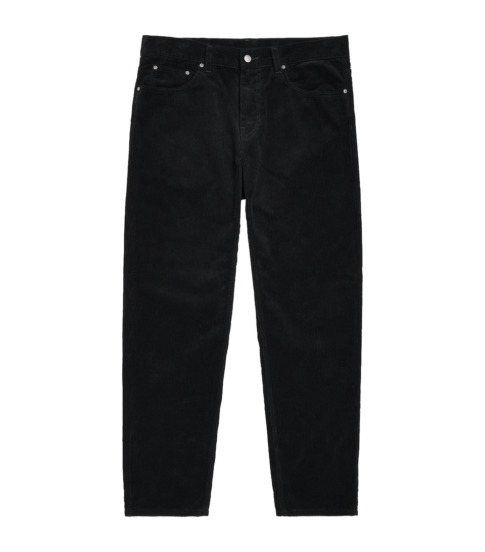 Carhartt WIP Mens Cotton Corduroy Newel Trousers Raven