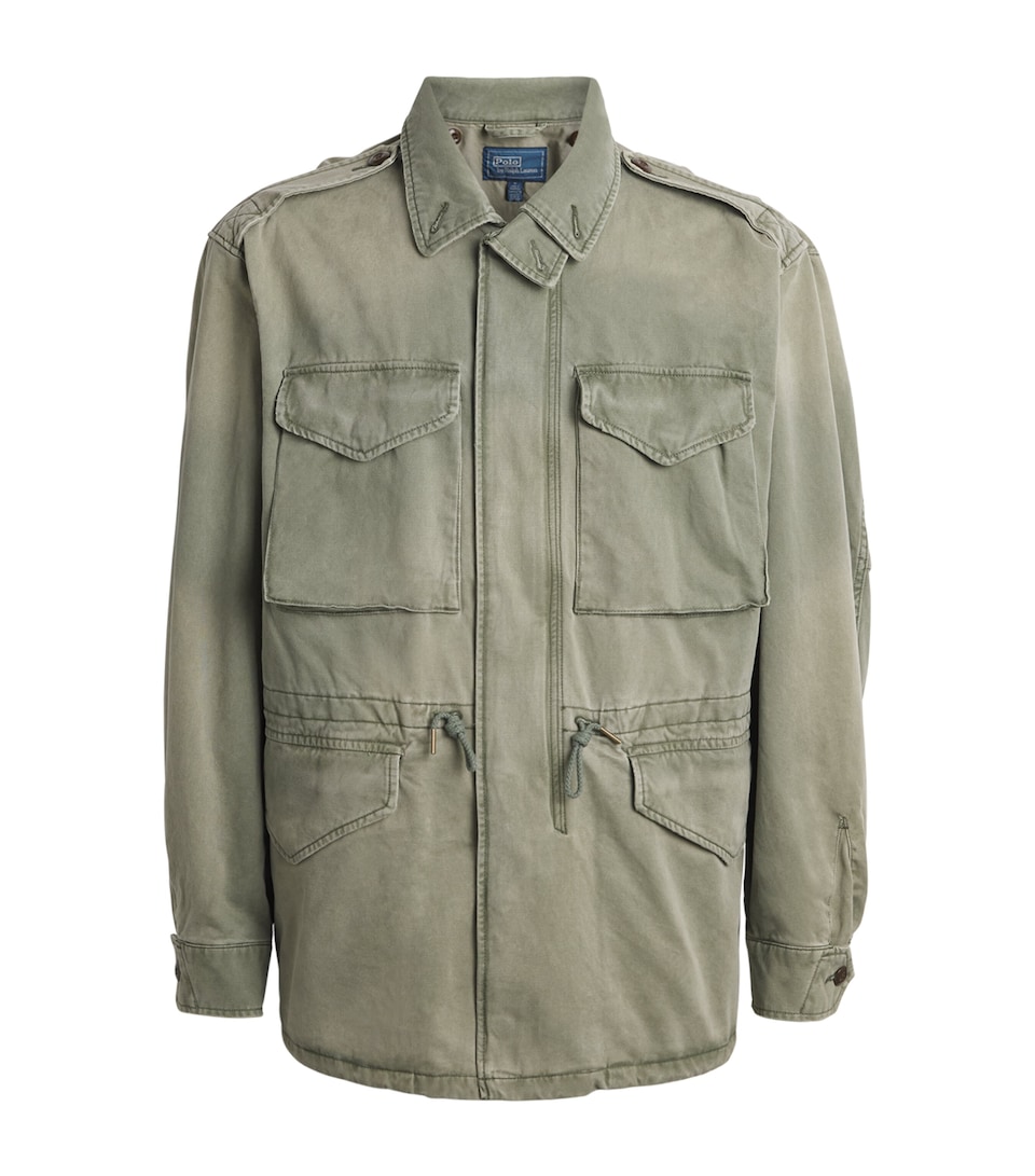 Polo Ralph Lauren Mens Cotton Sateen Field Jacket Mint Olive Washed