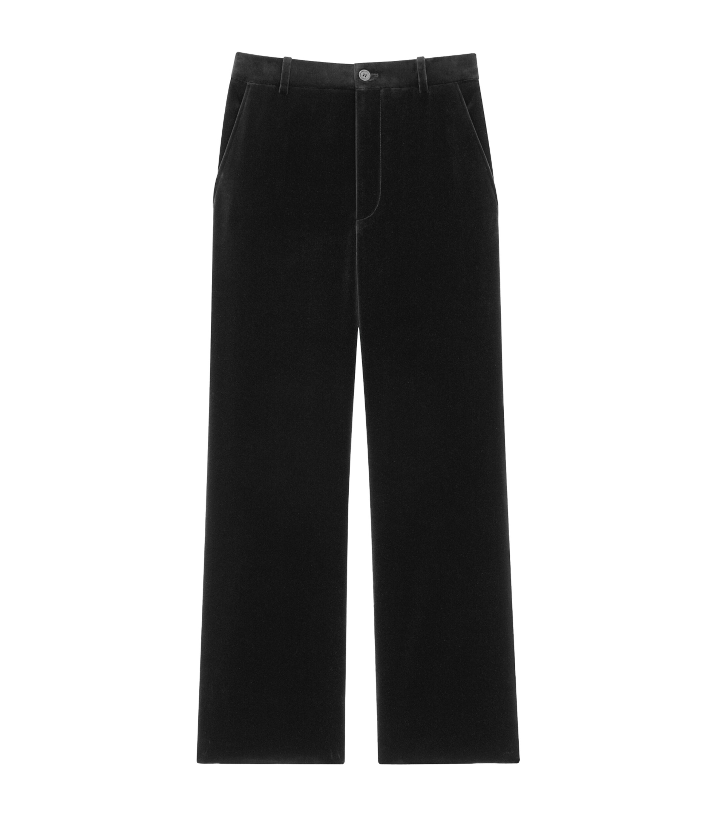 Velvet Straight Trousers
