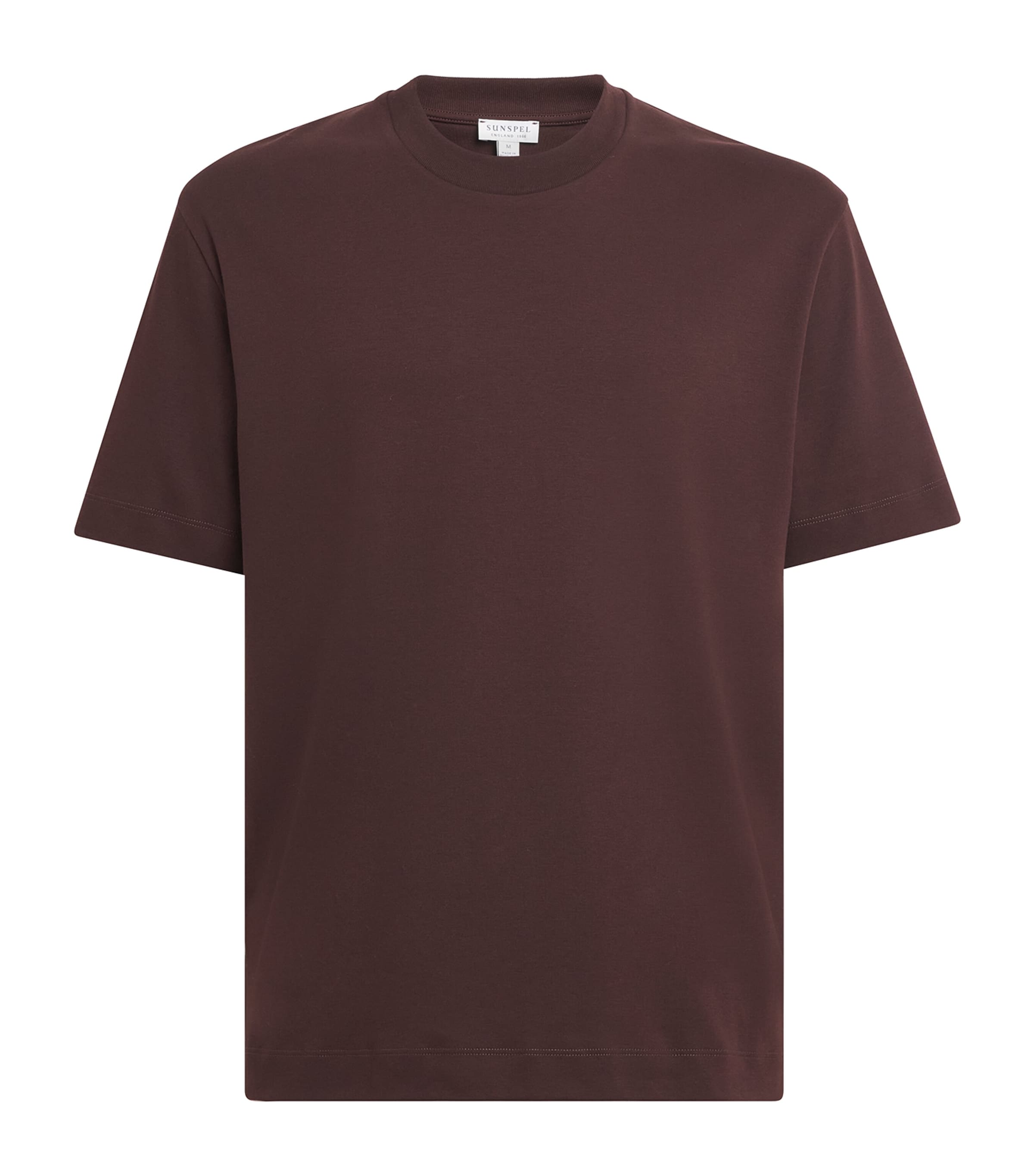 Sunspel Mens Supima Cotton Classic T-Shirt Bakelite