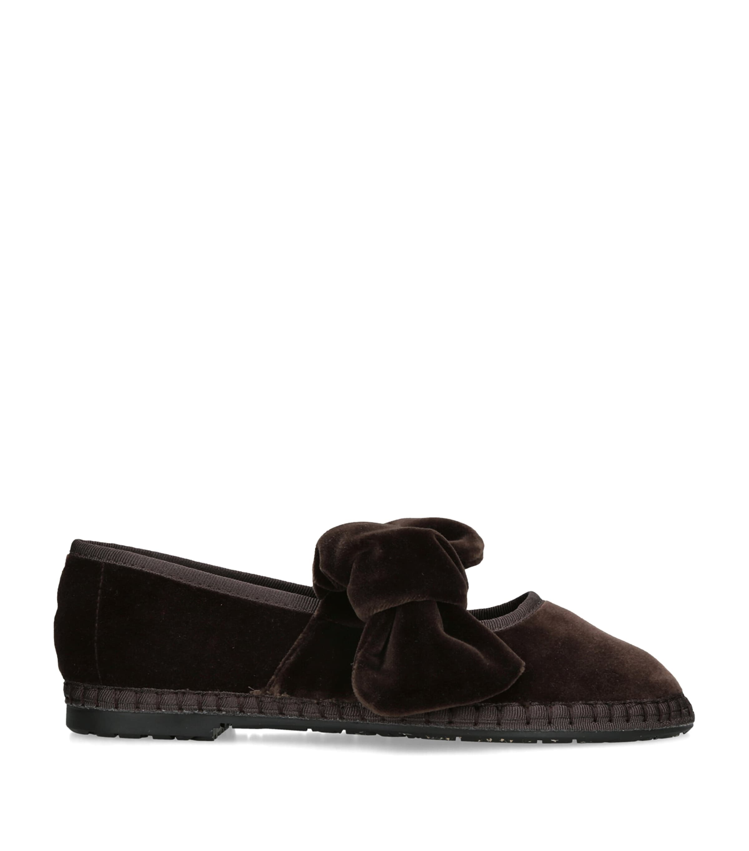Flabelus Velvet Lyra Espadrilles Brown