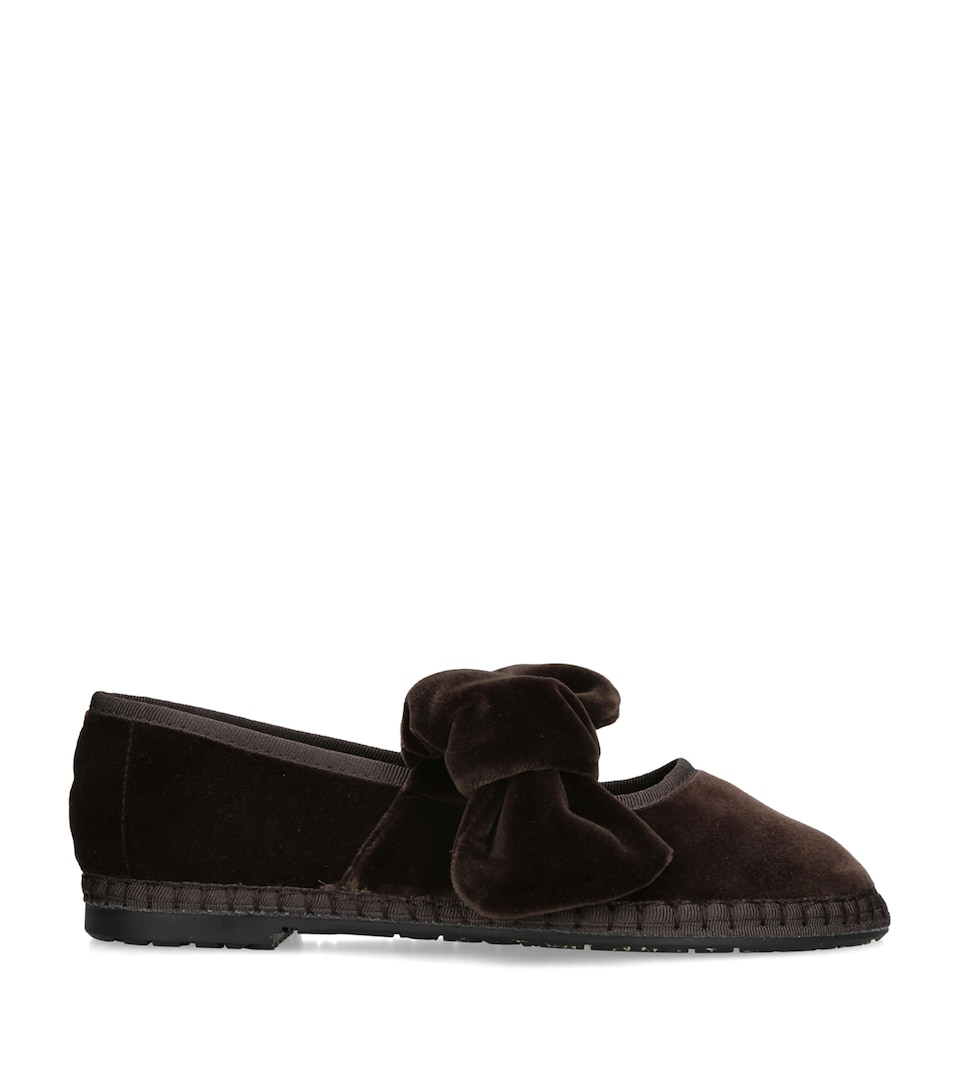 Flabelus Velvet Lyra Espadrilles Brown