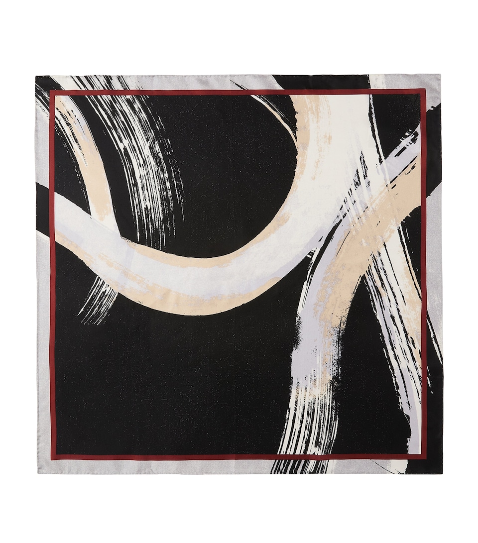 Marina Rinaldi Silk Scarf White