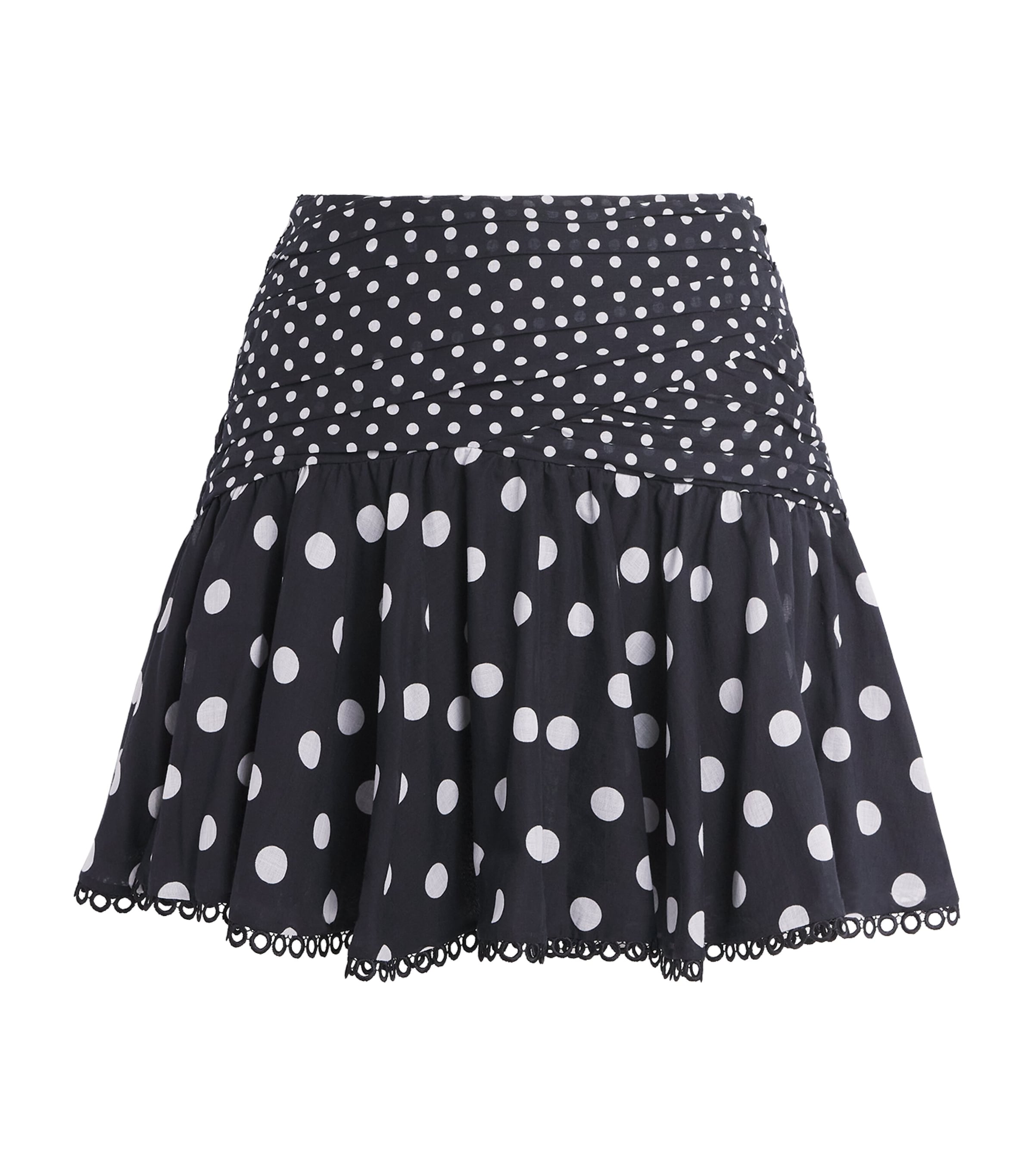 Charo Ruiz Ibiza Womens Noira Mini Skirt Black Dots