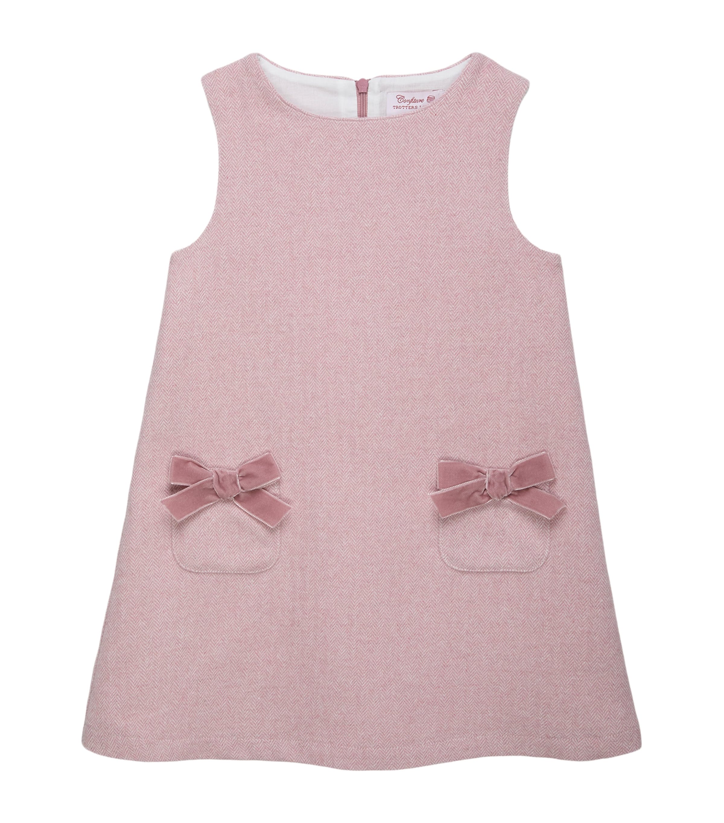 Trotters Georgina Bow Pocket Dress (6-11 years) Pale Pink