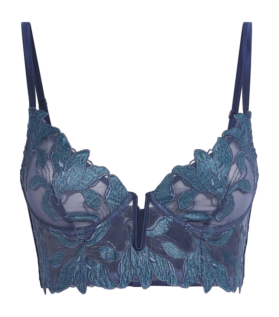 Lily Embroidered Longline Demi Bra