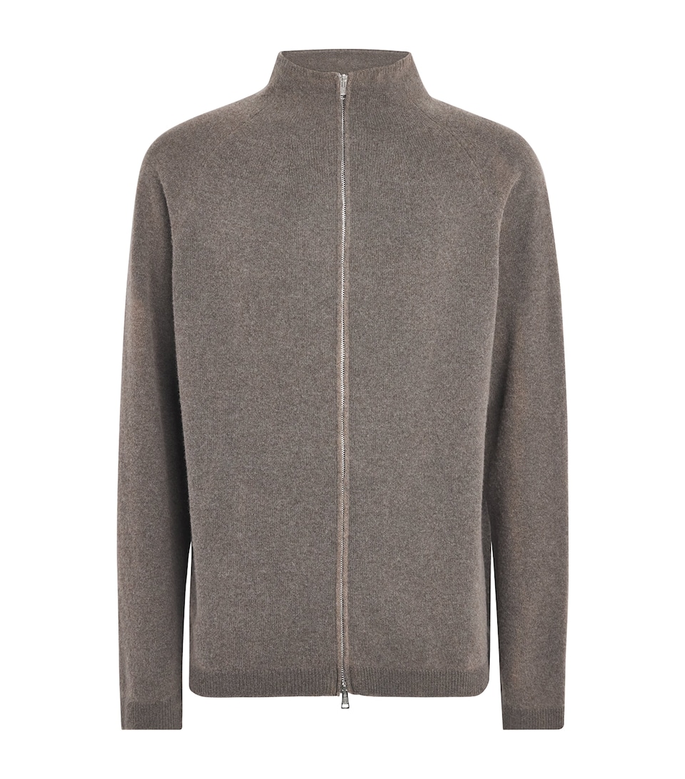 Our Legacy Mens Wool Line Zip-Up Cardigan Mud Spray Dy Chrb Wl