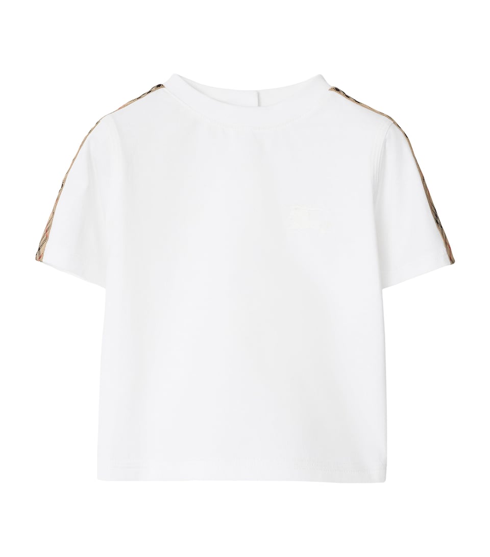 Cotton Check-Trim T-Shirt (6-24 Months)