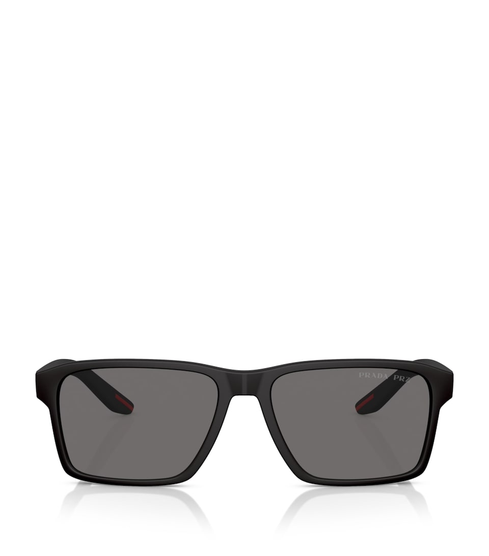 Prada Linea Rossa Rectangle Sunglasses Black
