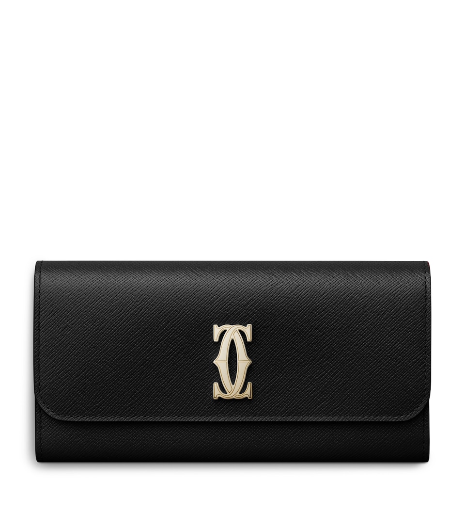 Cartier Leather C de Cartier International Wallet Black