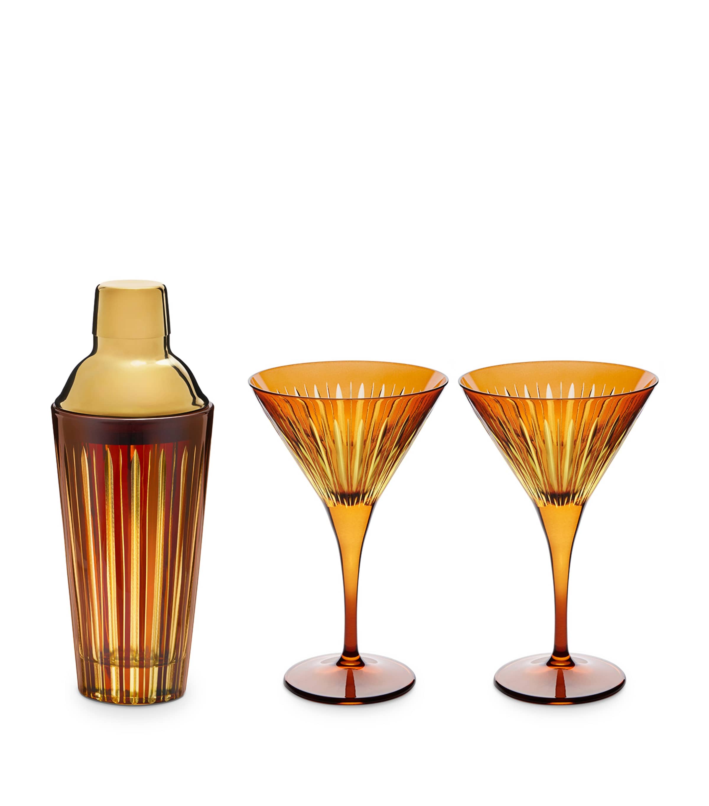 L'Objet Prism Cocktail Set Amber