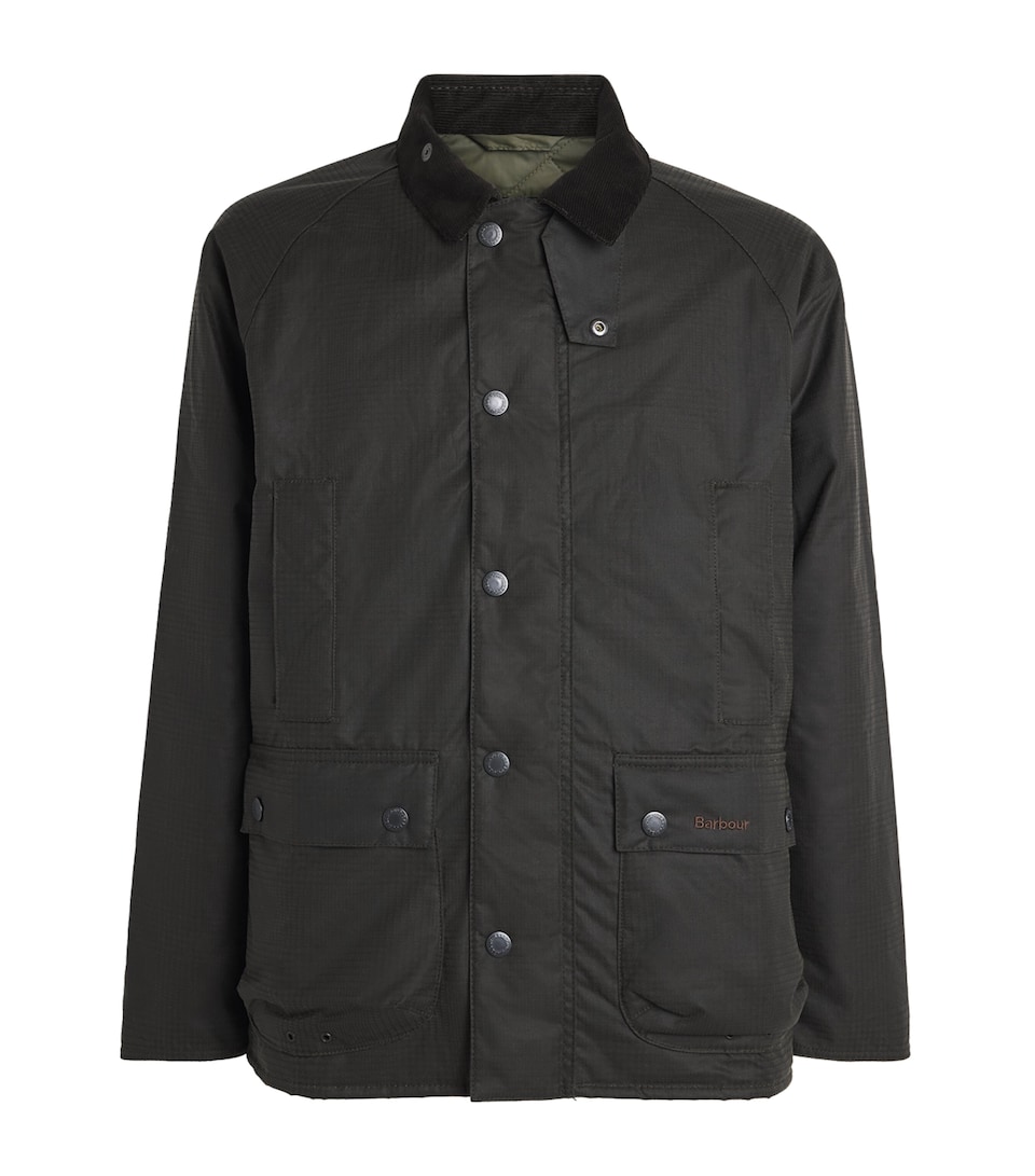 Waxed Cotton Check Beaufort Jacket