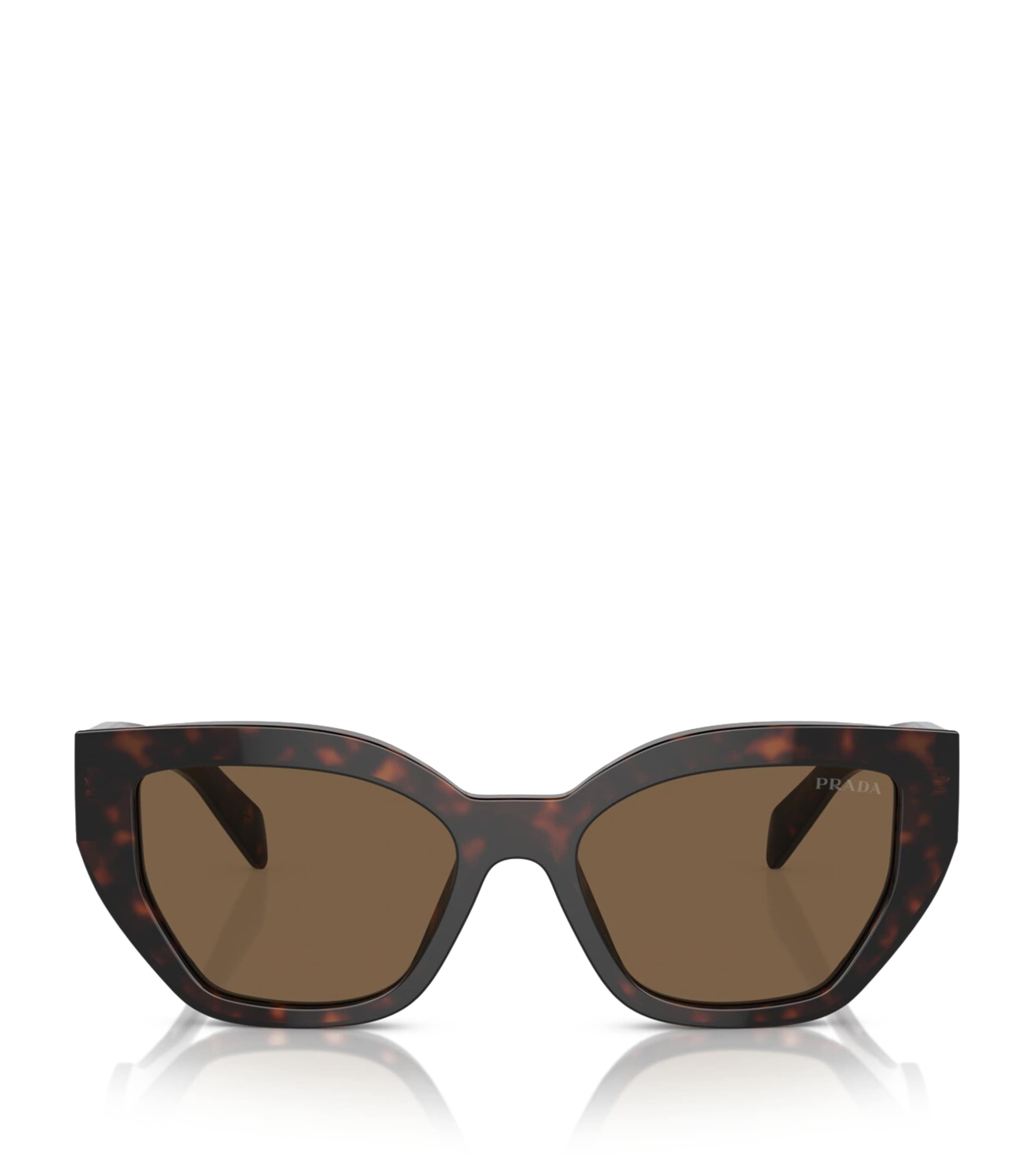 Prada Tortoiseshell Geometric Sunglasses
