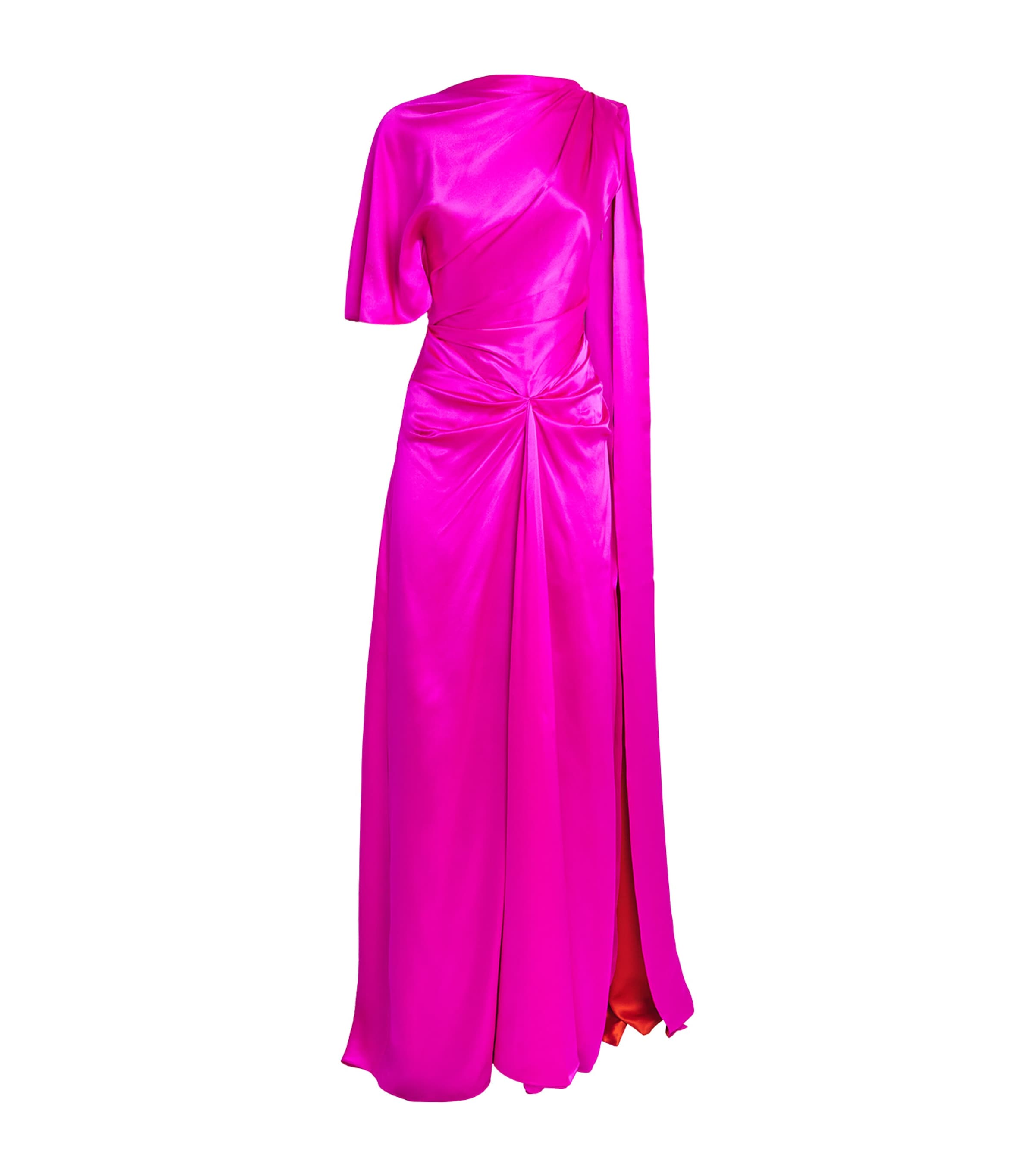 Roksanda Womens Silk Nella Gown Ultrapink/soeil