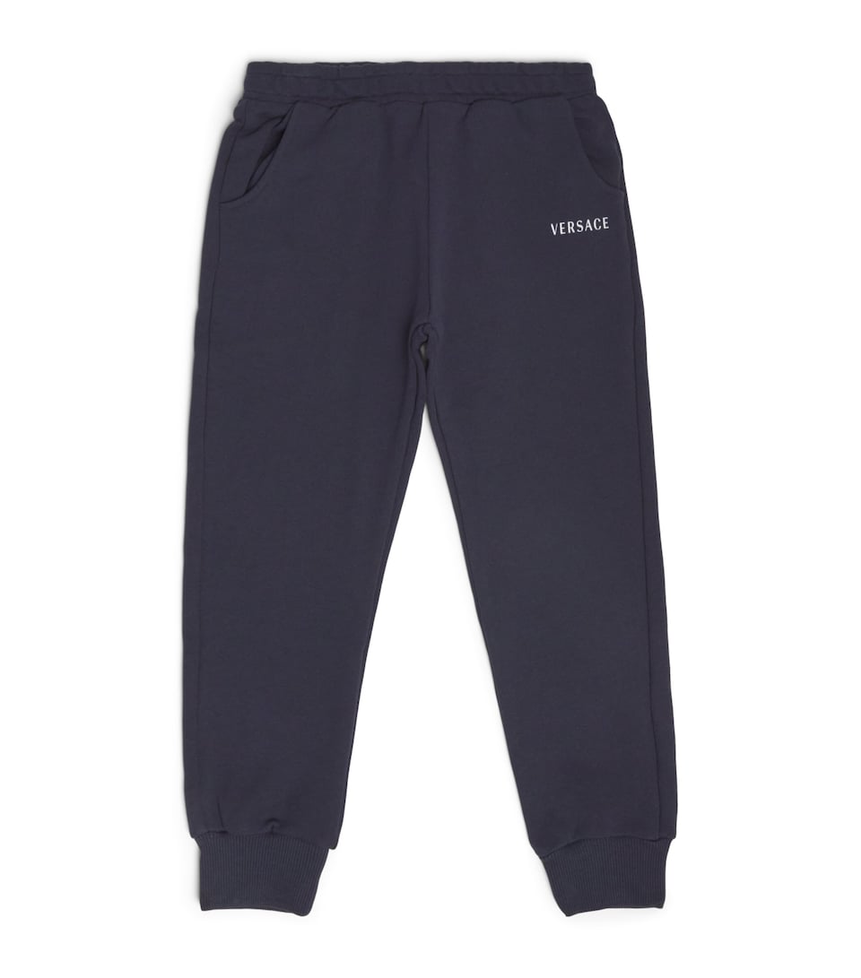 Versace Kids Cottom Embroidered Logo Sweatpants (4-14 Years)