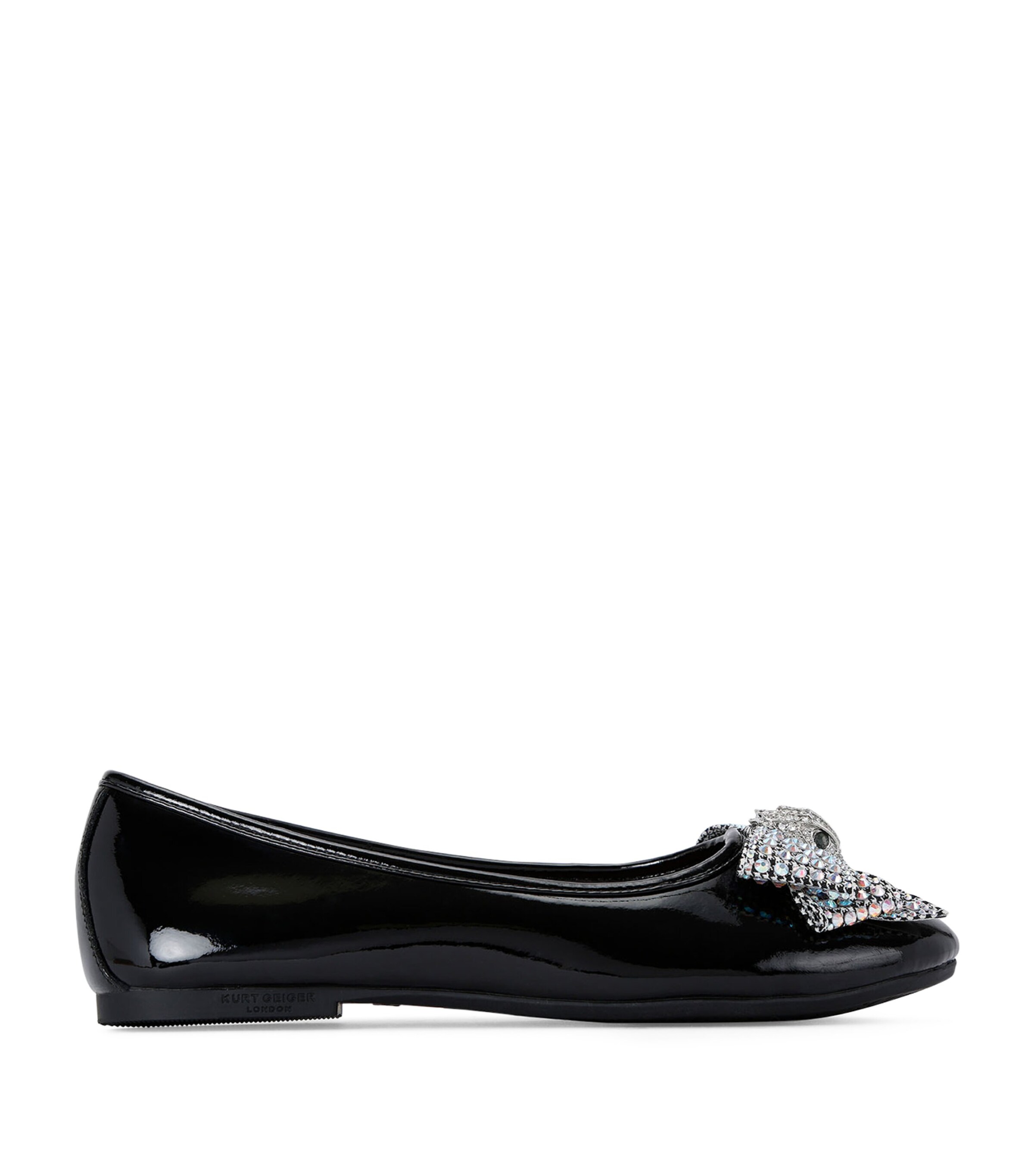 Patent Leather Mini Eagle Bow Ballet Flats