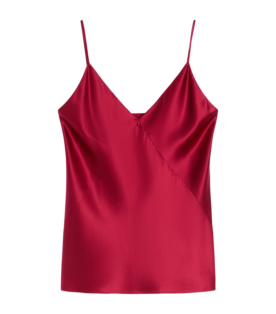Max Mara Womens Silk Cami Top Geranium