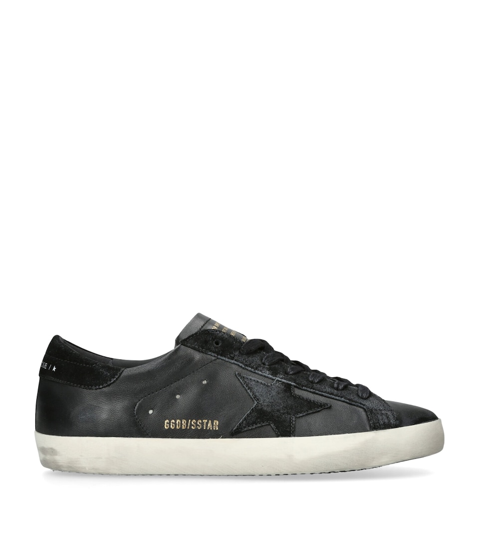 Golden Goose Leather Super-Star Sneakers Black