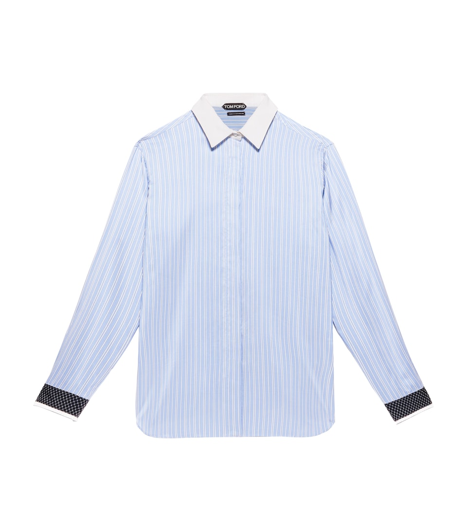 TOM FORD Womens Silk Stripe Shirt Uwb