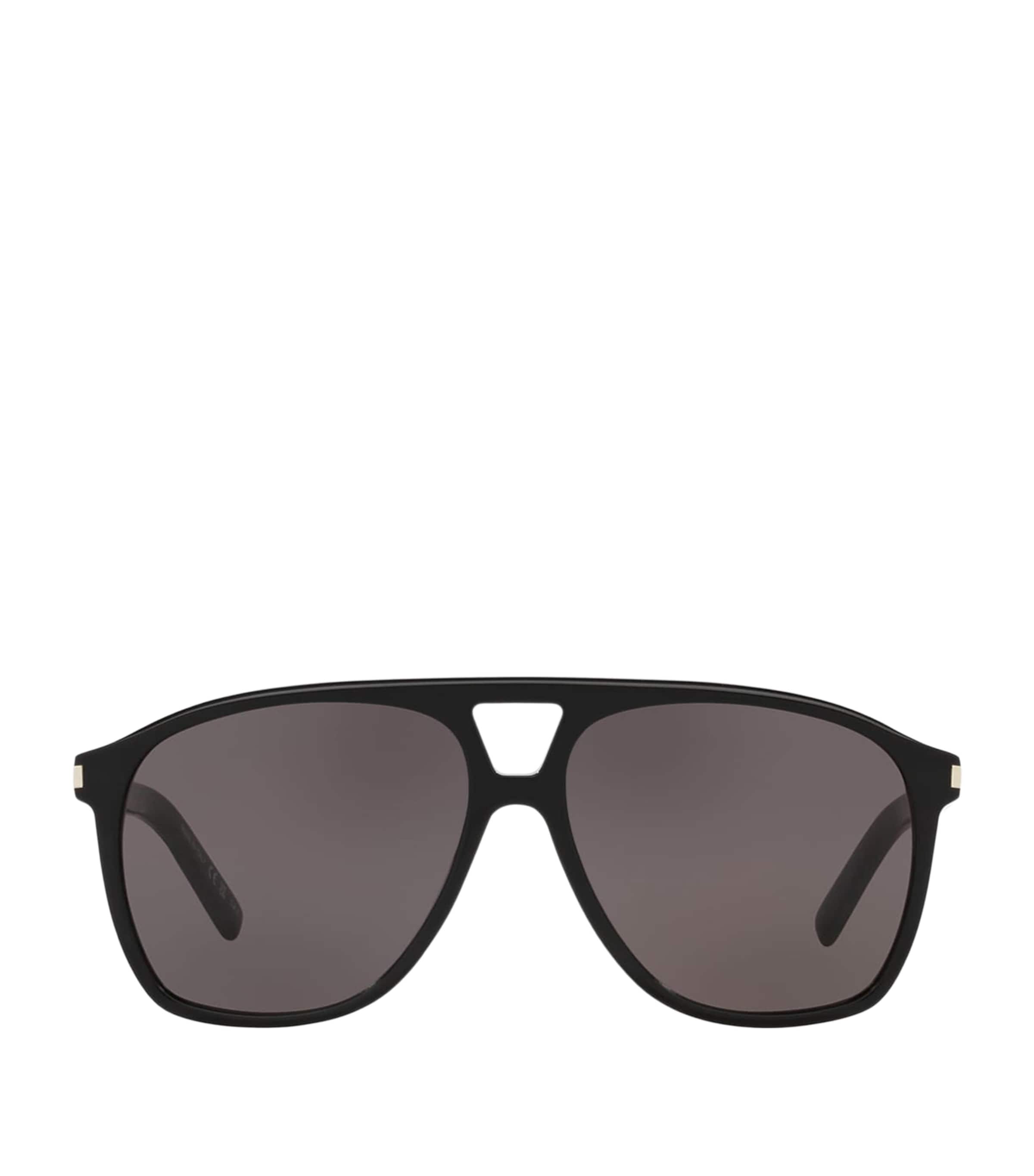 Saint Laurent SL 596 Dune Rectangular Sunglasses Black