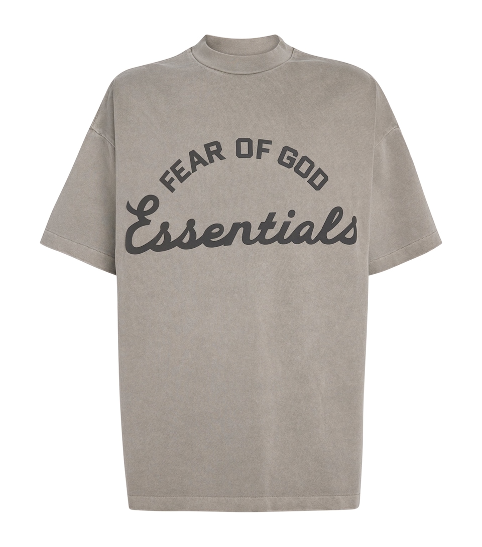 FEAR OF GOD ESSENTIALS Mens Oversized Training 90s T-Shirt Faded Seal