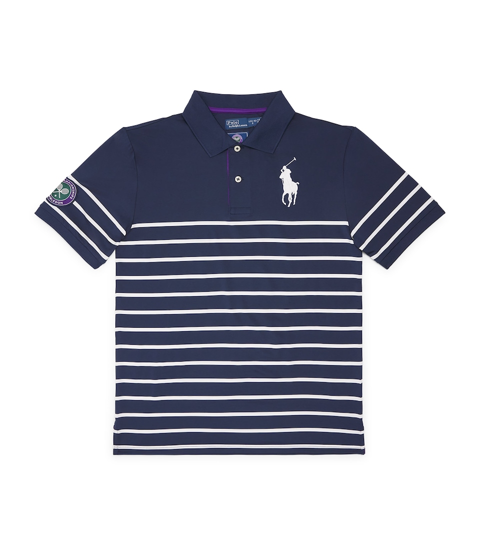 Ralph Lauren Kids x Wimbledon Ball Kid Polo Shirt (6-14 Years) Rfd Nvy/cer Wht