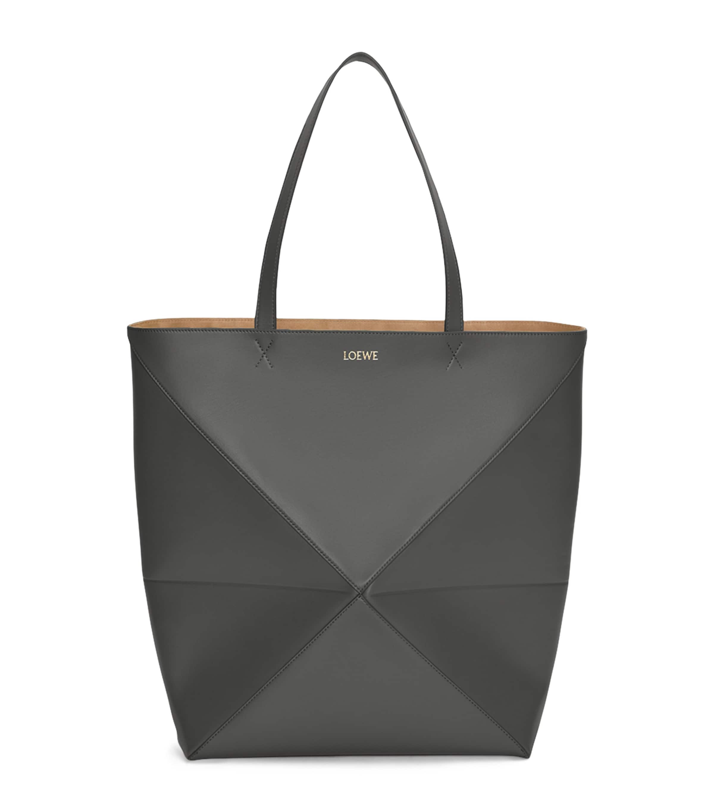 LOEWE Medium Leather Puzzle Fold Tote Bag | Harrods US