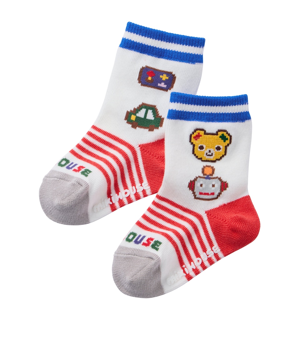 Miki House Bear Socks