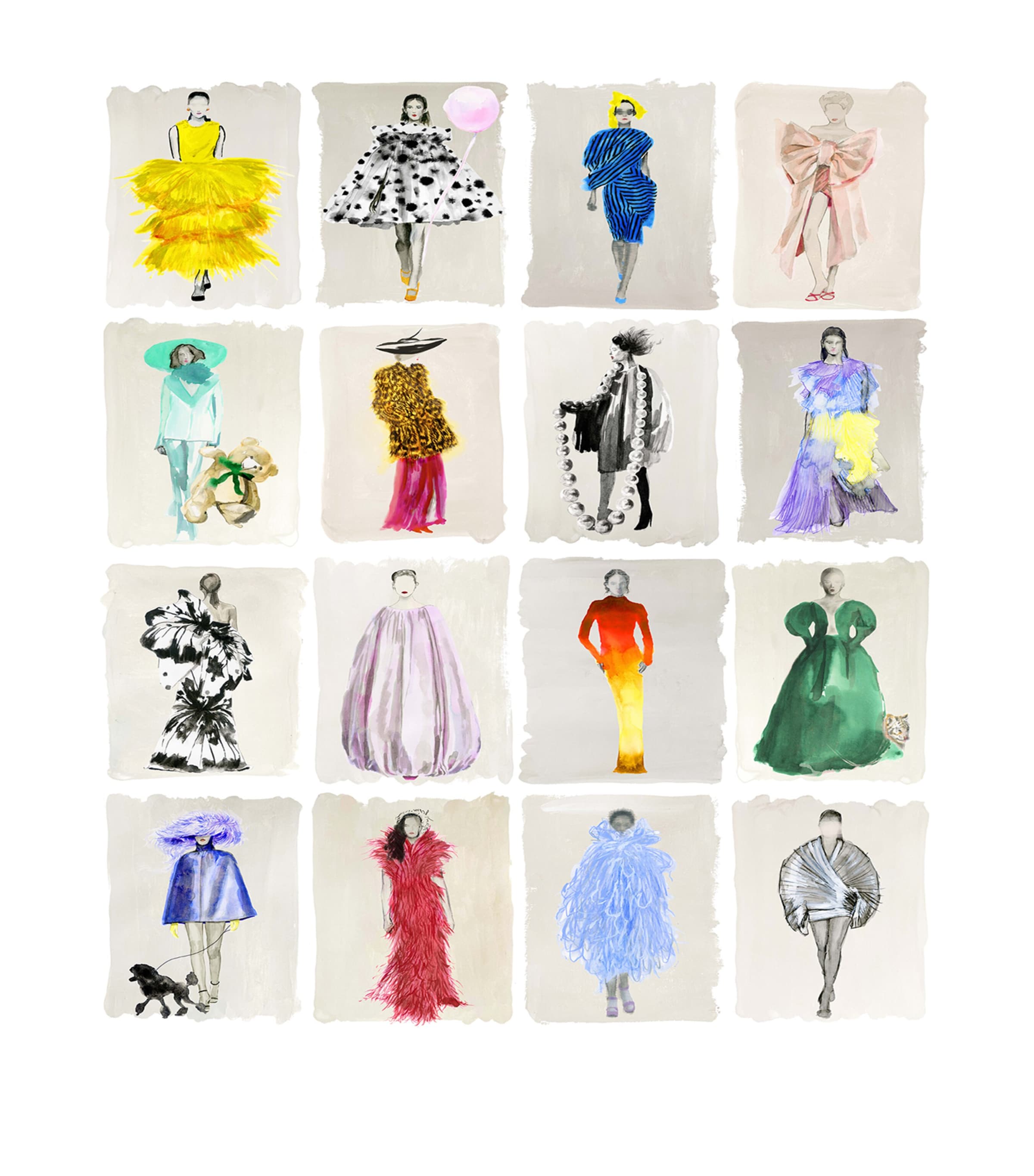 x Harrods Interior Design 175 Anniversary Edition Couture Carousel Wallpaper - Bright Multi Pearl