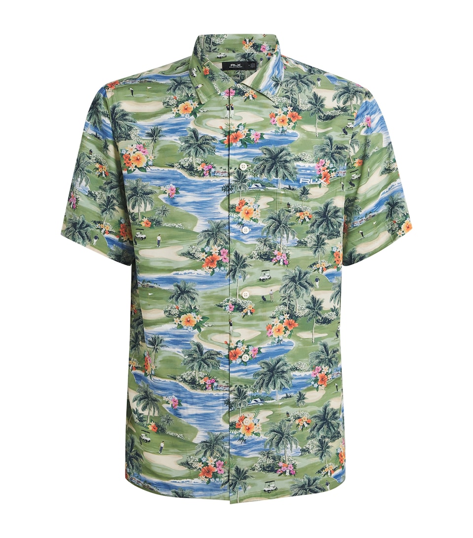 RLX Ralph Lauren Mens Golf Print Shirt A Day On The Course