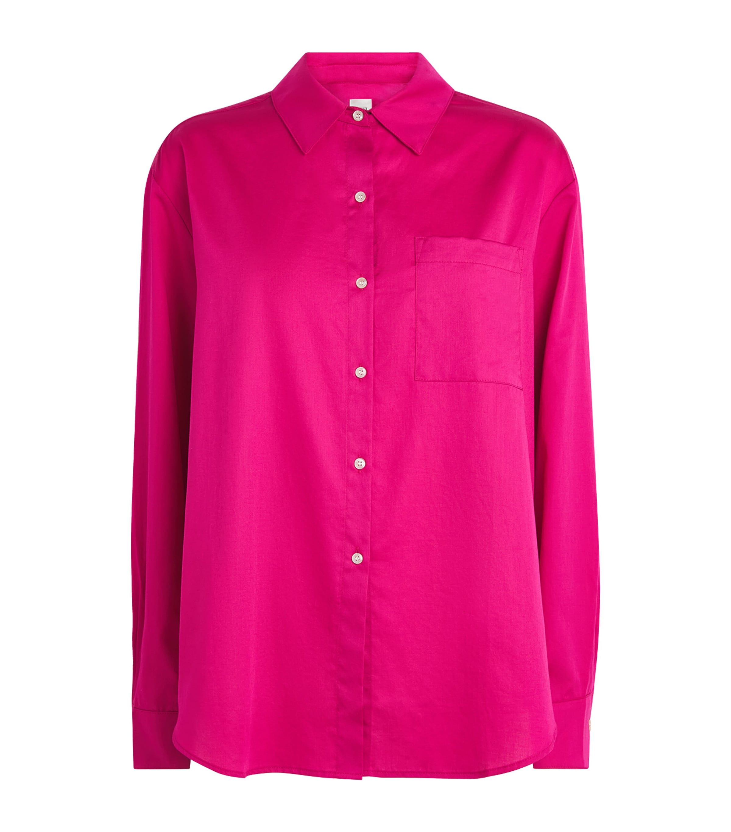 LESET Womens Cotton Yoko Shirt Amaranth