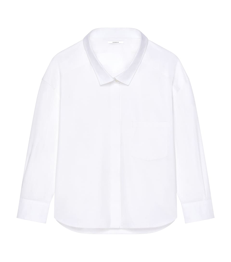 Givenchy Womens Cotton Poplin Shirt White