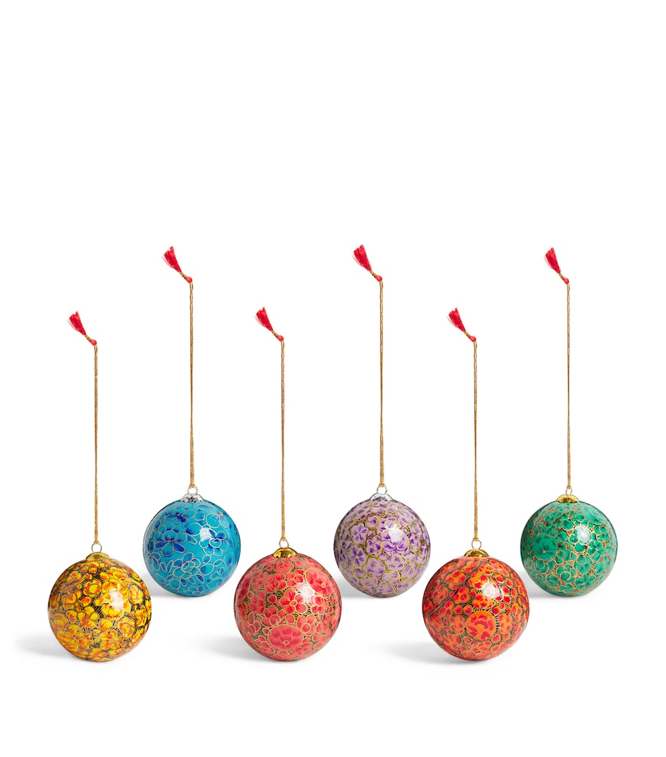 Floral Baubles (Set of 6)