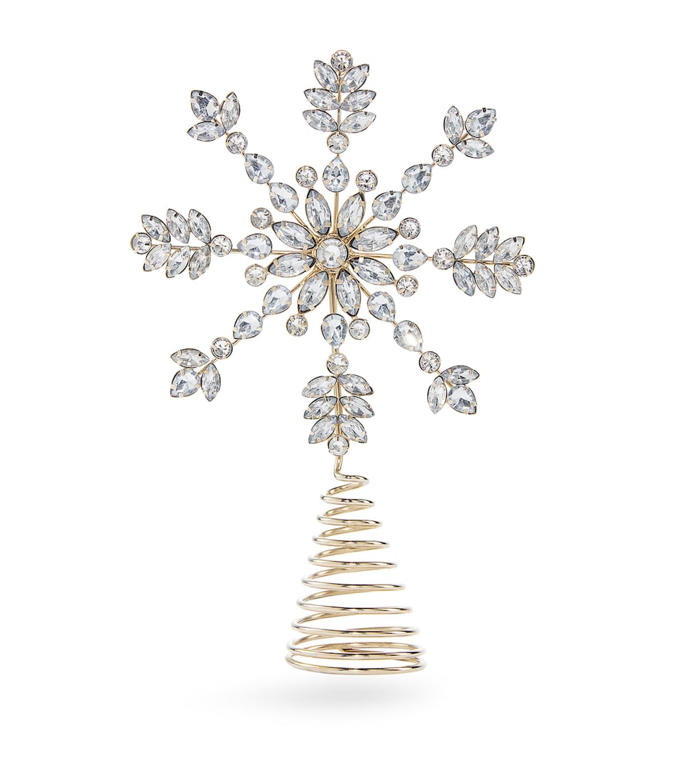 Metal Embellished Snowflake Tree Topper