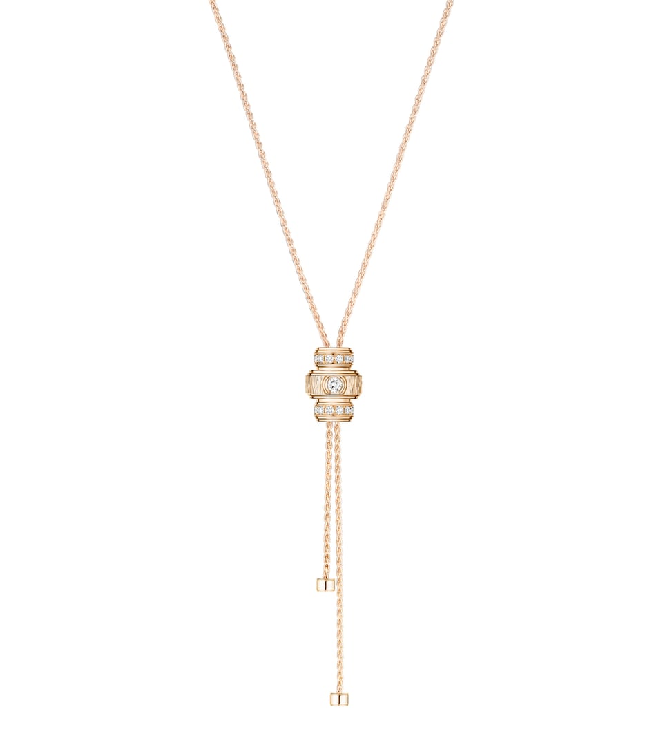 Piaget Rose Gold and Diamond Possession Pendant Necklace Pink Gold