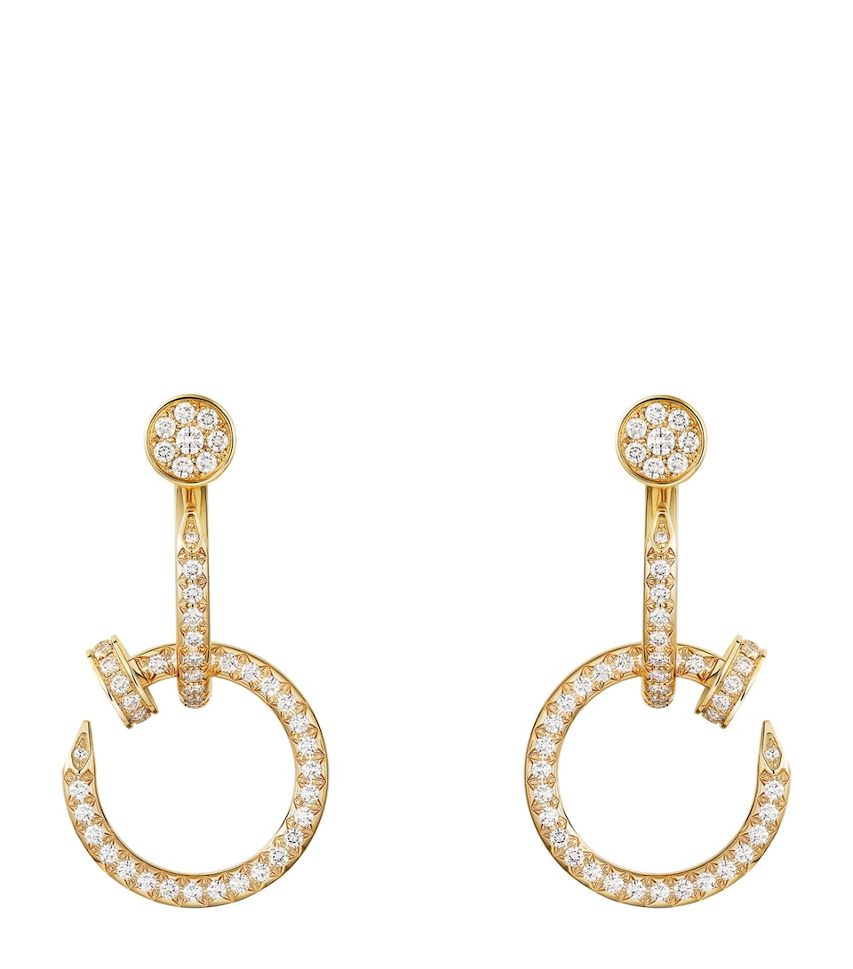 Yellow Gold and Diamond Juste un Clou Earrings