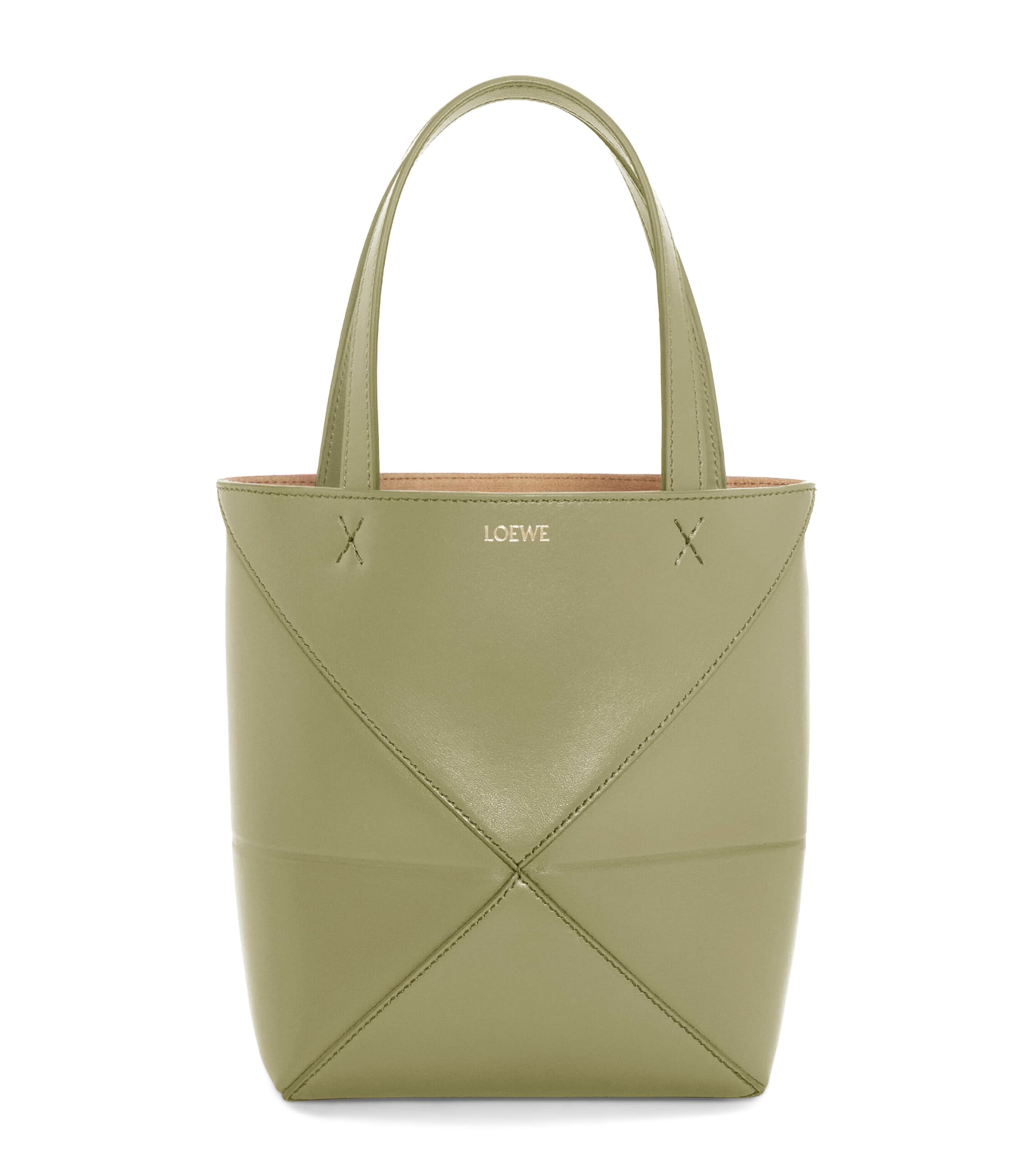 LOEWE Mini Leather Puzzle Fold Tote Bag | Harrods US