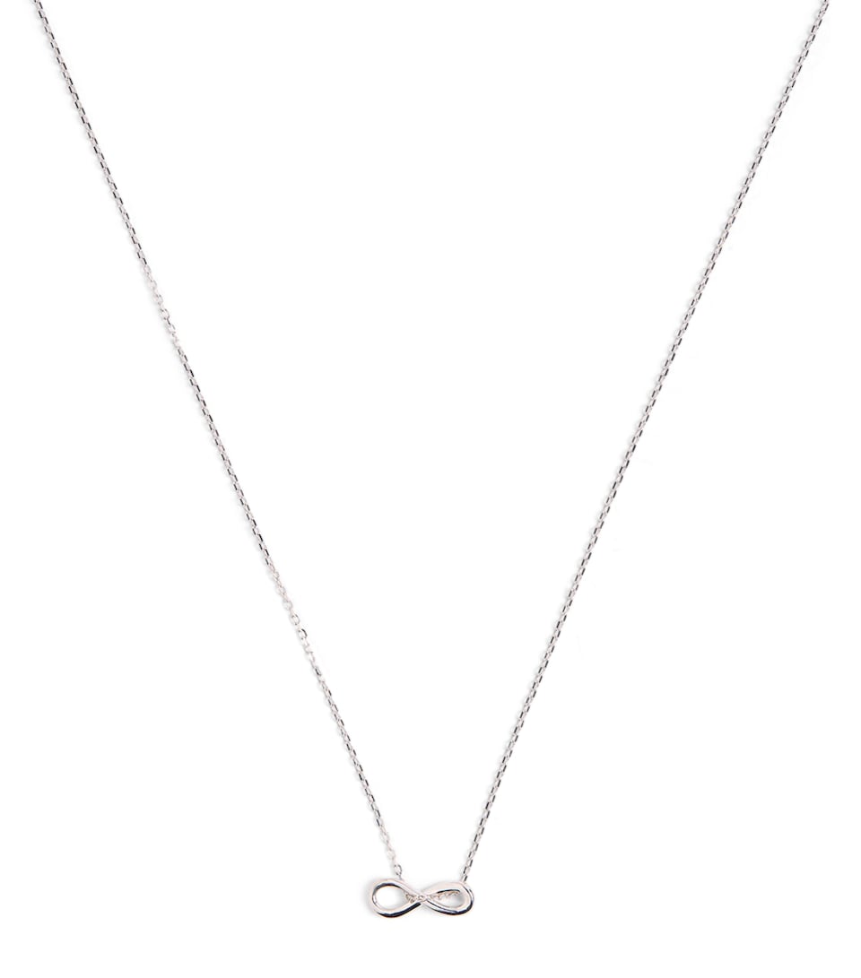 White Gold Infinite Pendant Necklace