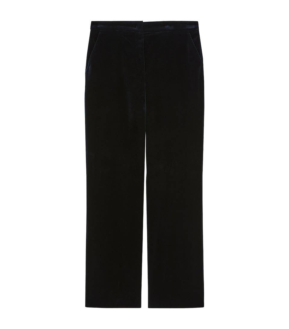 Marina Rinaldi Womens Velvet Trousers Midnightblue