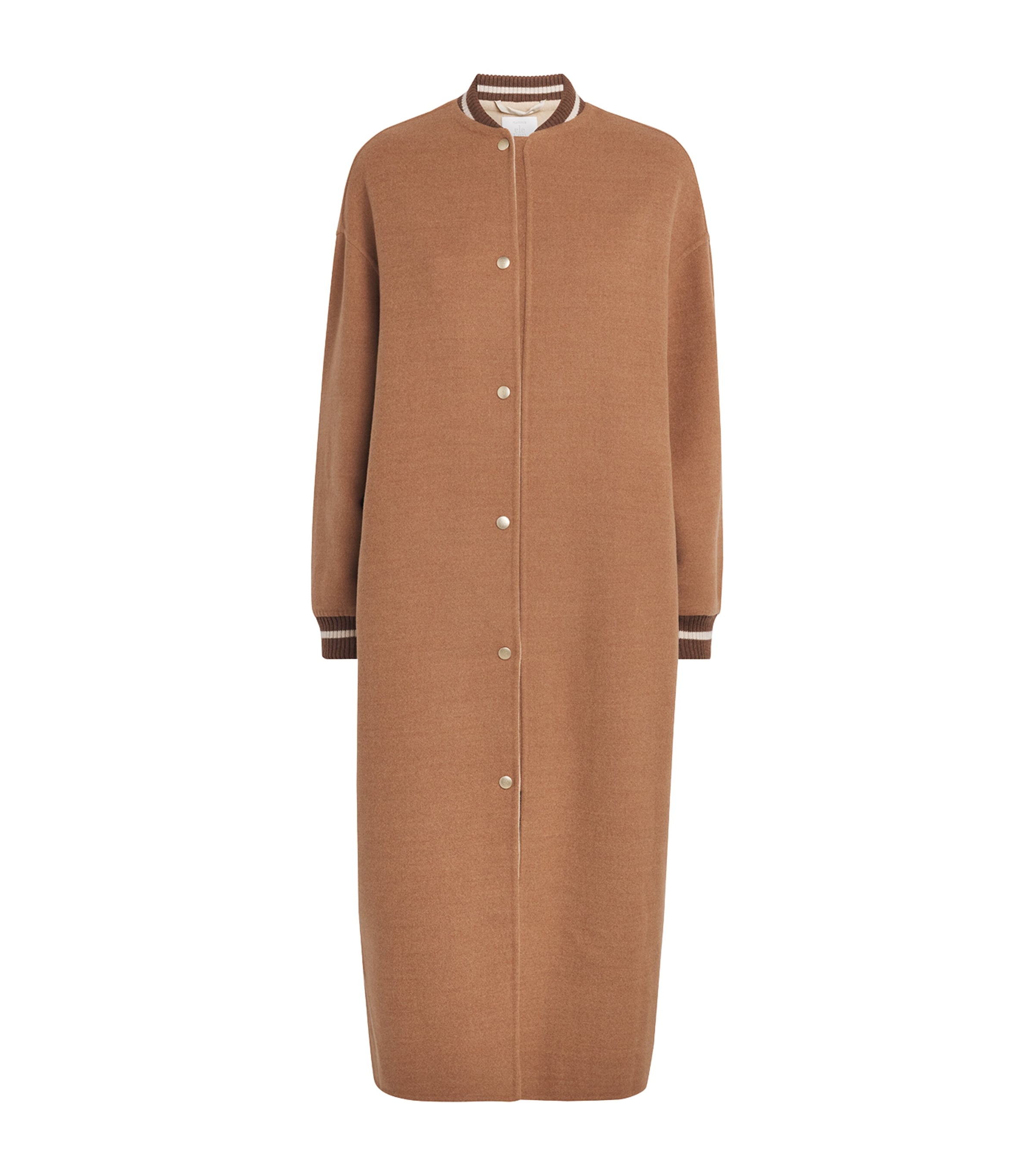 Wool Longline Bomber Jacket