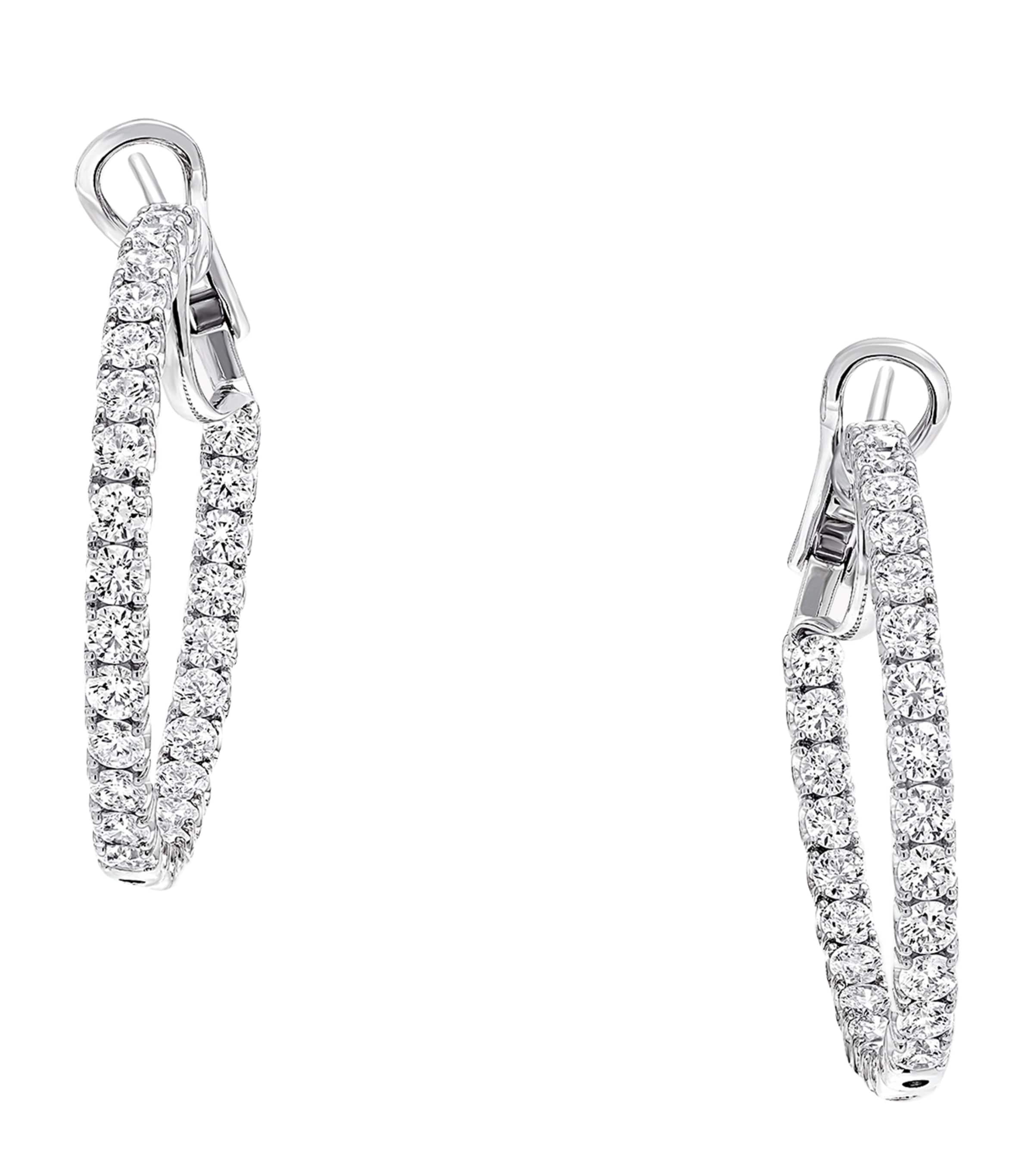 White Gold and Diamond Classic Graff Earrings