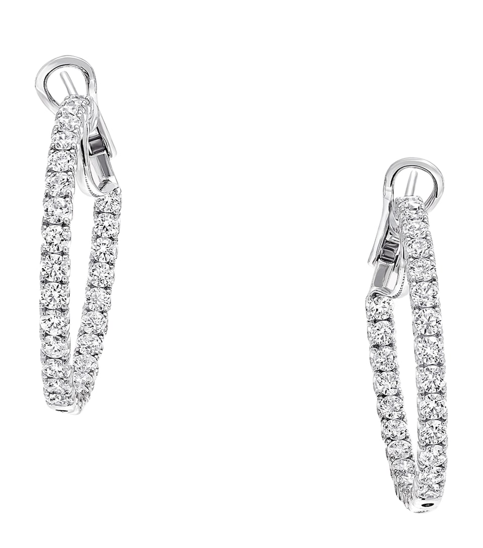 White Gold and Diamond Classic Graff Earrings
