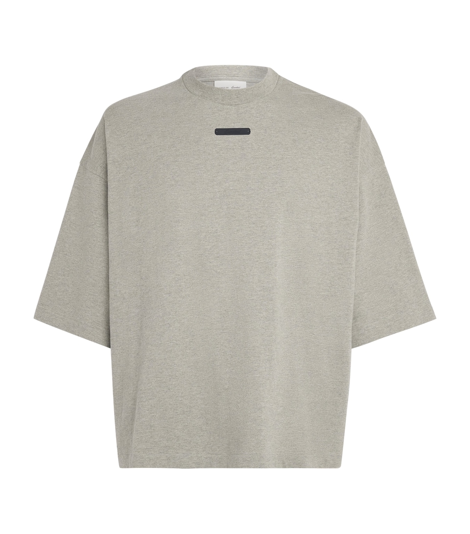FEAR OF GOD ESSENTIALS Mens Cotton Merch T-Shirt Seal Heather