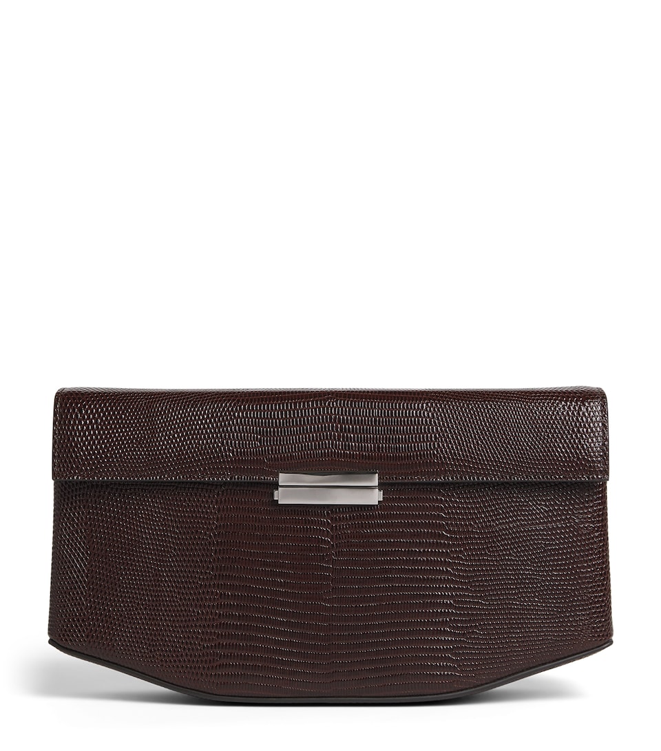 Toteme Embossed-Leather Shoulder Bag Brown