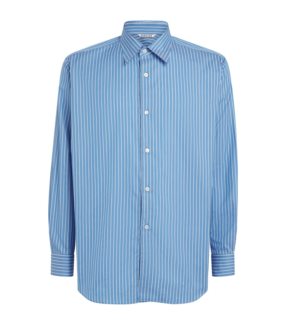 Cotton-Silk Stripe Shirt