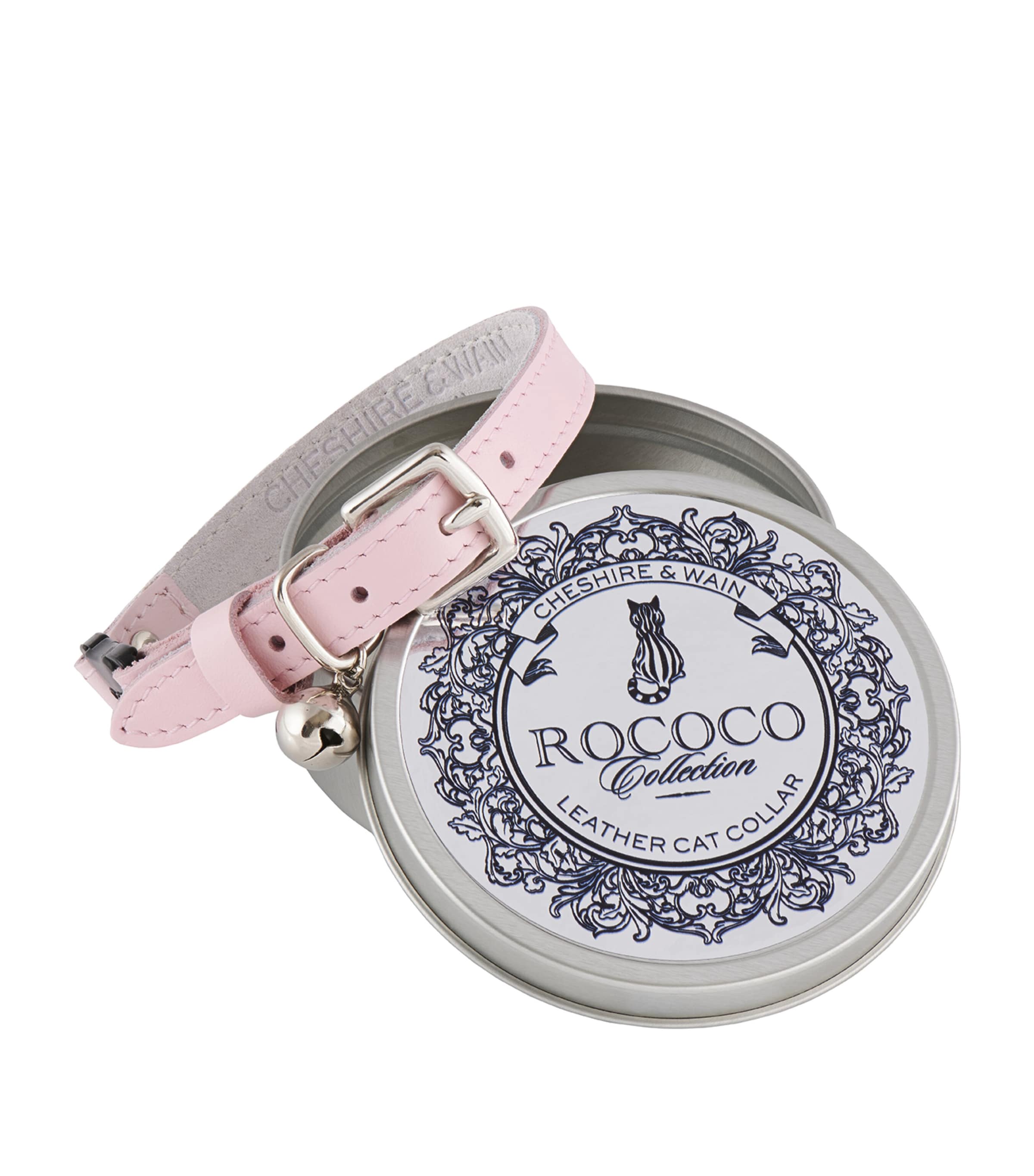 Cheshire & Wain Small Rococo Cat Collar With Bow Pink
