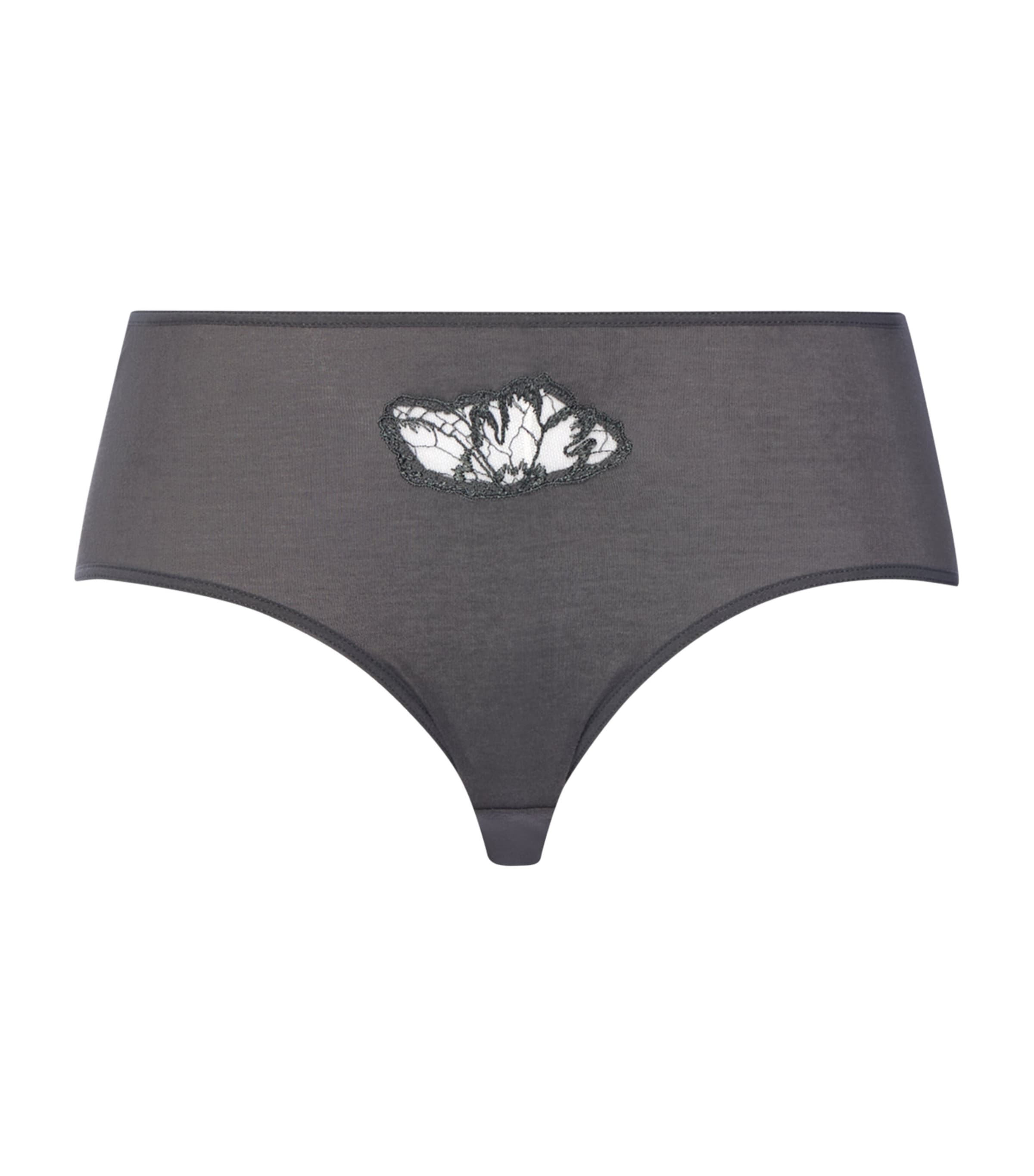 Hanro Womens Cotton Belen Midi Briefs Anchor