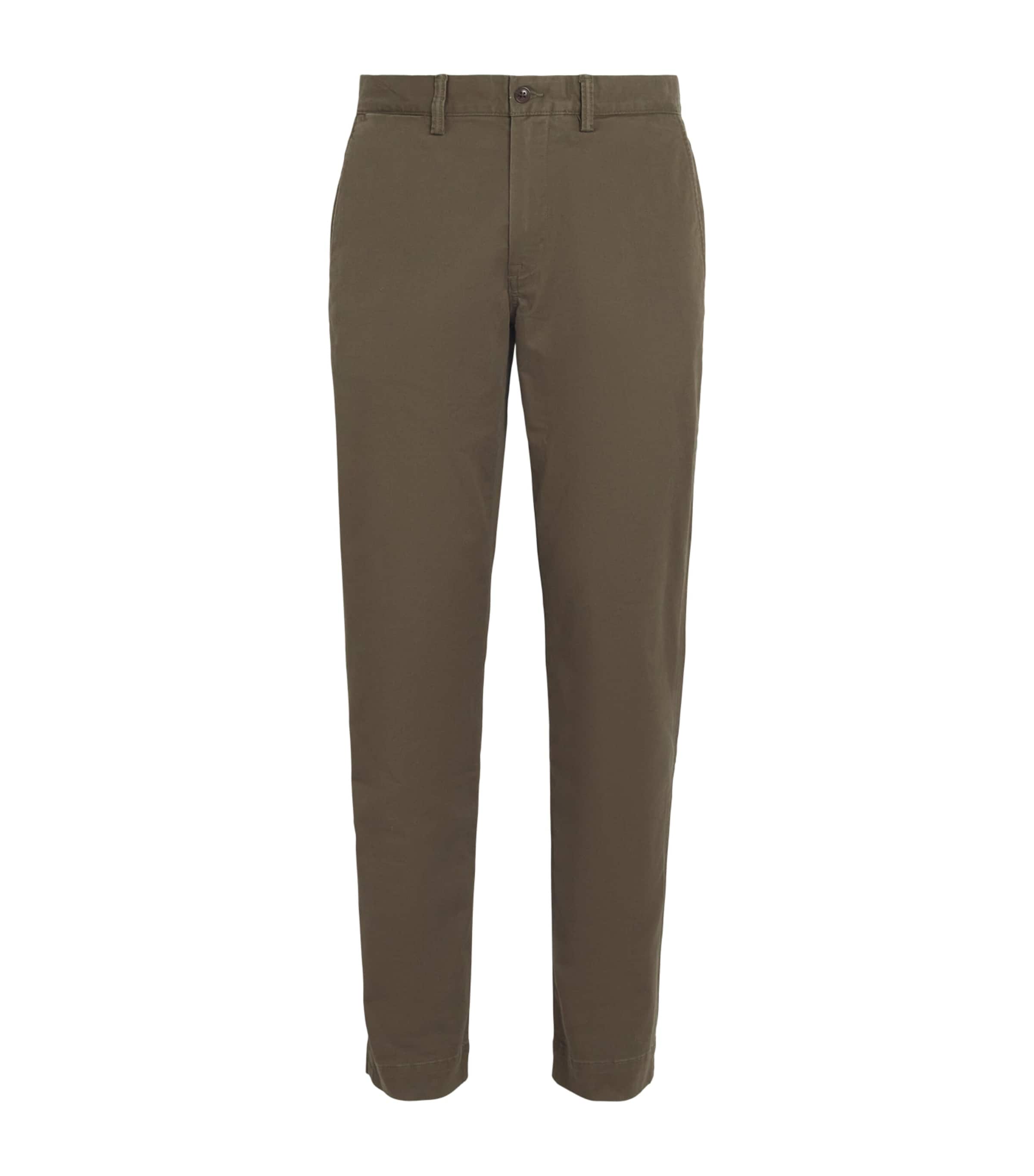 Polo Ralph Lauren Mens Stretch-Cotton Bedford Straight Chinos Canopy Olive