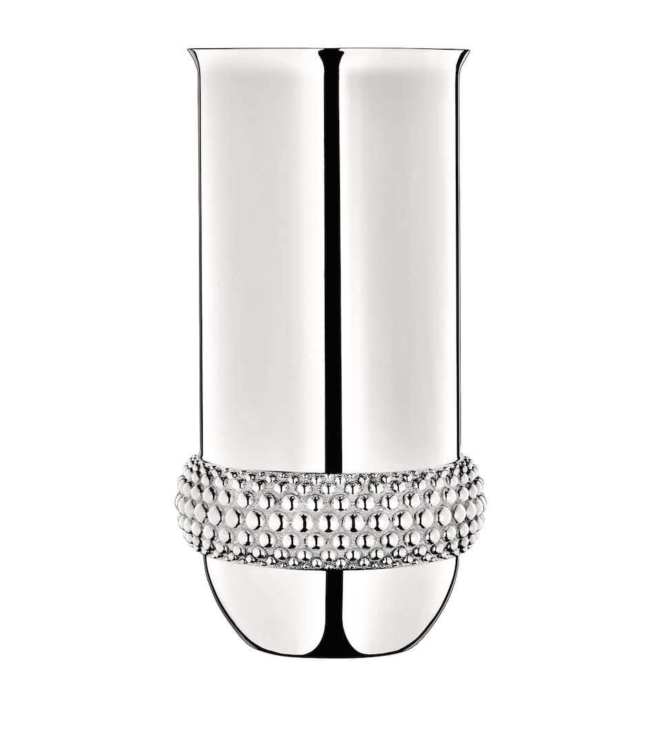 Silver-Plated Perles Vase (29cm)