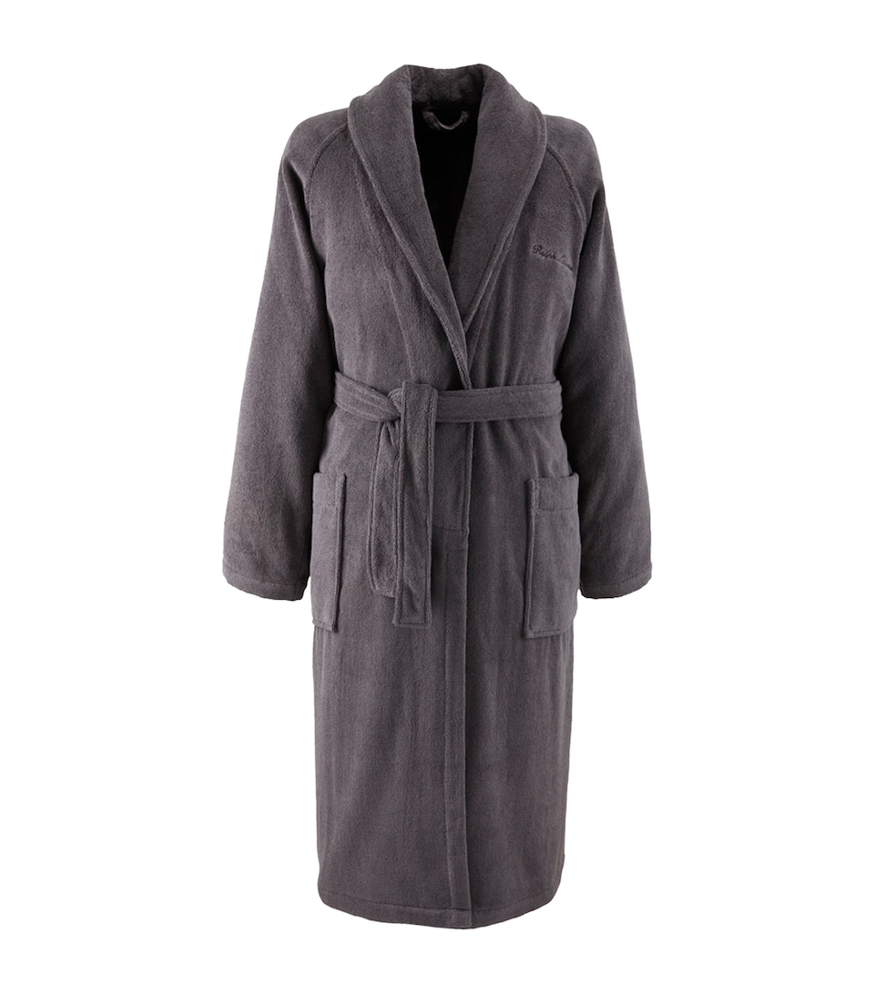 Ralph Lauren Home Cotton Dulaney Bathrobe (XXL) Graphite